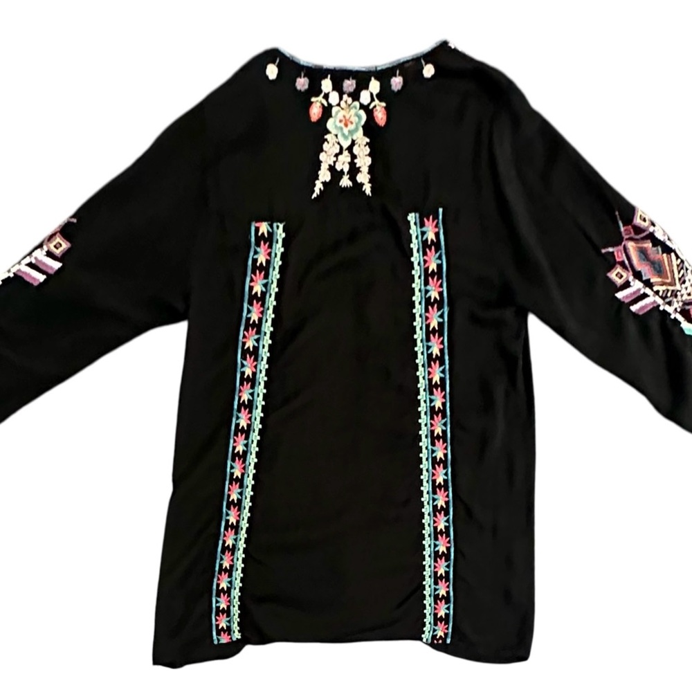 Women’s JOHNNY WAS Embroidered Bohemian Alaura Tunic Blouse - Small - Picture 11 of 13